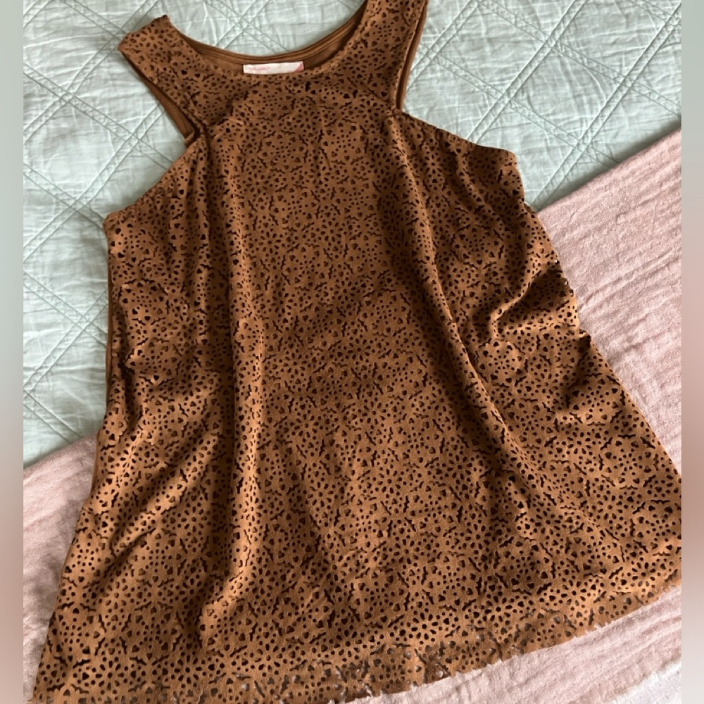 Faux Suede Tank